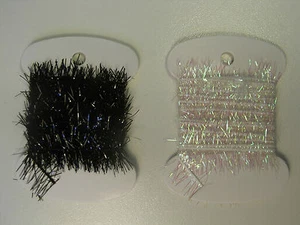 Tinsel Chenille for Fly Tying (15mm Diameter), available in Pearl and Black - Picture 1 of 3