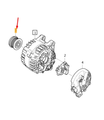 VOLVO XC90 MK2 Alternator Pulley 30644031 NEW GENUINE - Image 1 of 2