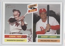 2005 Topps Heritage Then & Now Eddie Yost Bobby Abreu #TN10