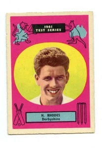 1961 Cricket Test Series A & BC Cards #11 Harold Rhodes Derbyshire - Picture 1 of 2