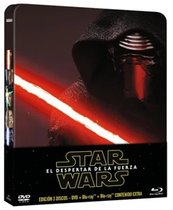 STAR WARS:El Despertar de la Fuerza Ed. Metal. BLU-RAY+ DVD+EXTRAS (3 Dis.) L-19 - Imagen 1 de 6