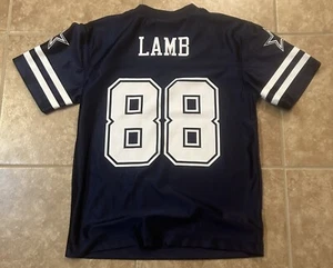 Dallas Cowboys Cee Dee Lamm Jugend Kinder Trikot Größe Large 10-12 Neu - Bild 1 von 8