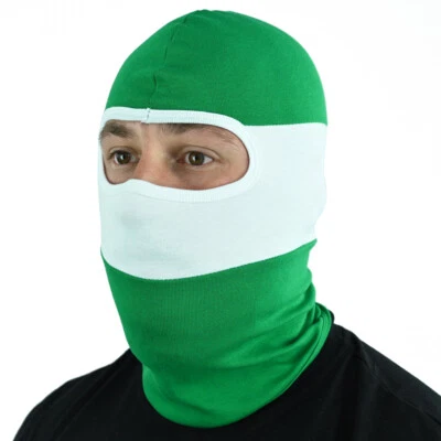 CELTIC FACE MASK BALACLAVA HOOLIGANS GREEN BRIGADE WHITE ULTRAS