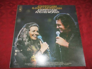 LP JOHNNY CASH & JUNE CARTER CASH Johnny Cash and his Woman CBS 1973  - Picture 1 of 4