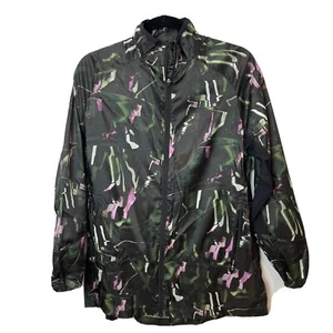 LuLaRoe Rise Collection MEDIUM Determined Zip Jacket Black Pink Green Active BV - Picture 1 of 7