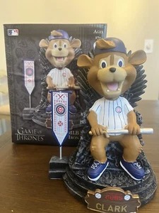 Chicago Cubs Game Of Thrones Clark The Cub Iron Throne Bobblehead MLB GOT - Picture 1 of 1