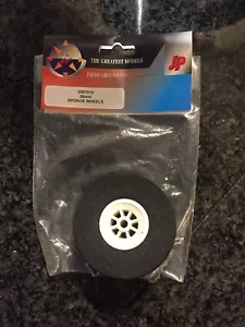 JP RC Model Aeroplane 55mm R/C Hobby Wheels Tyres white centre (1 piece) - Picture 1 of 2