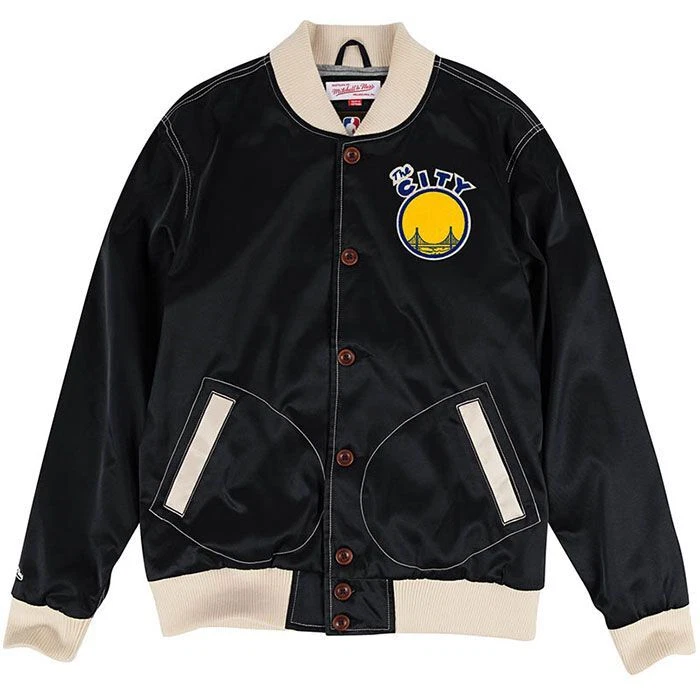 Mens Mitchell & Ness NBA Golden State Warriors Hometown Champs Jacket - Image 1 of 1
