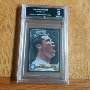 Cristiano Ronaldo Panini Fifa 365 Sticker Graded 9 Mint - Picture 1 of 5