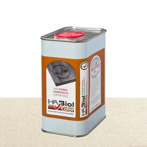 HABiol Color Holzpflegeöl Holzöl biologisch farbig "Weiß" 1Liter - Bild 1 von 2