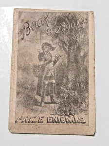 original 1882 BOOK of $2000.00 PRIZE ENIGMAS booklet MEDICAL problems CURES - Bild 1 von 6