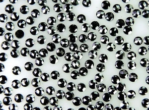 Natural Loose Diamond Round Old Rose Cut Jet Black I3 Clarity 0.90 to 3.00MM Q38 - Picture 1 of 5