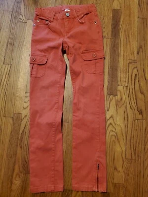 Gymboree Penguin шале девочек джинсы брюки размер 8 оранжевый              - Изображение 1 из 4