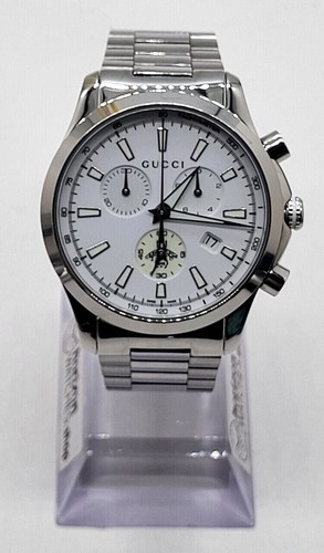 Orologio Gucci 30% di sconto SVUOTAMENTO 38mm acciaio quadrante argento quarzo uomo YA126472