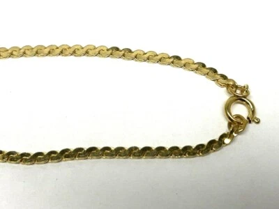 Pulsera Sweet SERPENTINA eslabón oro relleno 2,5 mm ancho 8 1/4 pulgadas largo Foto 1 de 4