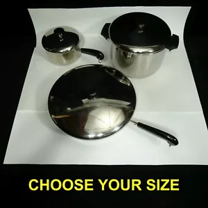 Revere Ware tri ply disc stainless steel aluminum Bottom with lid cover - Picture 1 of 22