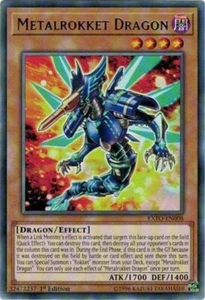 Metalrokket Dragon - EXFO-EN008 - CASI NUEVO/VLP - Raro - 1ª edición - Yugioh - Imagen 1 de 1