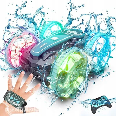 MARKENLOS Amphibienfahrzeug Ferngesteuertes Auto Wasserdicht Stunt RC Boot + Handsteuerung