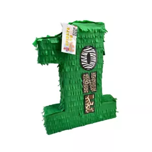 APINATA4U 20" groß grün Nummer eins Pinata Safari Thema - Bild 1 von 5