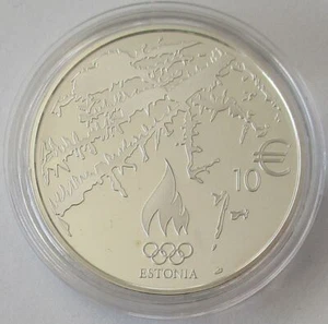 Estland 10 Euro 2014 Olympia Sochi Silber - Bild 1 von 2