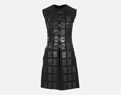 WEEKEND SALE Black Leather Brigandine Medieval LARP Armor Cosplay Costume - Image 1 of 2