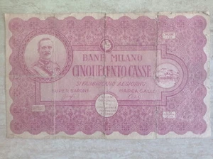 Banconota pubblicitaria Sapone Banfi Milano 500 casse 1926 Vittorio Emanuele III - Picture 1 of 2