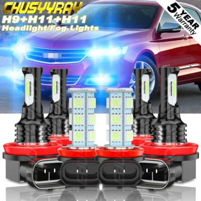 Kit combinado de faros antiniebla altos bajos para Chevy Impala Limited 2014-2016 6x Foto 1 de 4