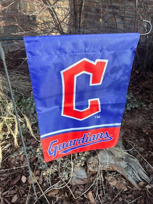 Cleveland Guardians Double Sided Garden Flag  12"x18" - Image 1 of 4