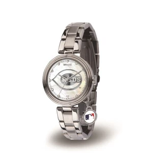 Cincinnati MLB Reds Charm Watch with Stainless Steel Band - Picture 1 of 5