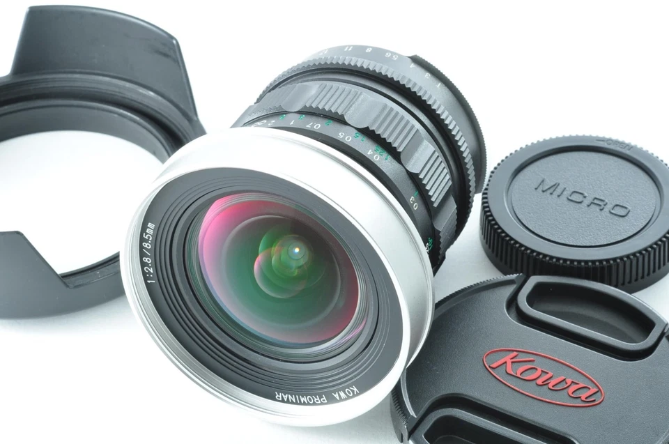 【Como Nuevo】 Lente súper ancha plateada Kowa Prominar 8,5 mm F2,8 para micro cuatro tercios Foto 1 de 4