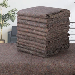12 Moving Blankets Ultra Thick Pro - 54" x 72" Grey Textile Skins Furniture Pad - Picture 1 of 16