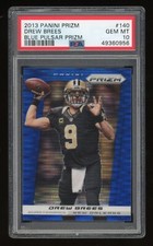 2013 Panini Prizm Drew Brees Blue Pulsar Prizm #140 PSA 10