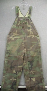 Vintage Liberty Camoflauge Bib Overalls 40 Double Knee Denim - Picture 1 of 12