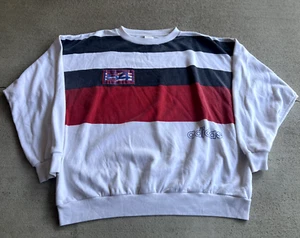 Vintage 90's Adidas "54" Striped Crewneck Sweatshirt - Picture 1 of 6