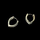 Sterling Silver Earrings Womens Hinged Jewelry V Shaped Thick Y2K Punk Rocker