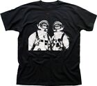 Cats in Space nasa black printed t-shirt FN9405