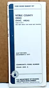 U. S. Dept of Housing Noble County Ohio Flood Hazard Map Revised 12/9/77 Page 5 - Picture 1 of 4