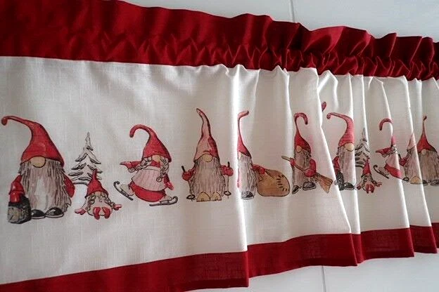 Scheibengardine Mit Karomuster - Bistrogardine Für Küchenfenster, 140x60 Cm, Landhausstil