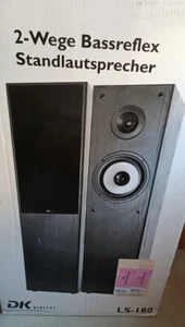 DK Digital LS-180 Stereo Standboxen Lautsprecher schwarz 100 Watt 8 ohm wie neu - Bild 1 von 2