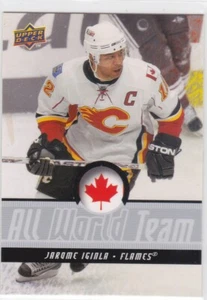 08/09 UD..JAROME IGINLA..ALL-WORLD TEAM..# AWT-7..FLAMES..FREE COMBINED SHIP - Picture 1 of 1