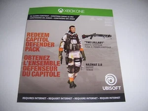 Tom Clancy's The Division 2 Capitol Defender Pack Código DLC para Xbox One XB1 - Imagen 1 de 1