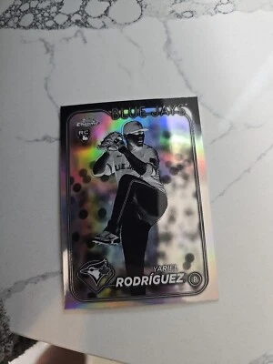2024 Topps Chrome Update Yariel Rodriguez RC Negative Refractor Blue Jays Rookie - Image 1 of 4