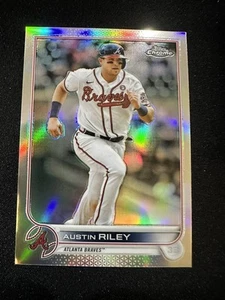 2022 Topps Chrome #116 Austin Riley Refractor Braves card - Picture 1 of 2