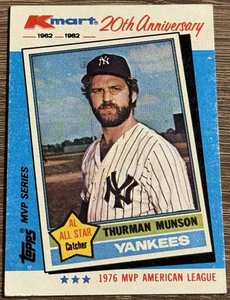 1982 Topps Kmart 20th Anniversary #29 - 1976 AL MVP Thurman Munson - Bild 1 von 2