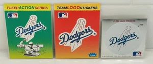 Lotto di 3 adesivi carte da baseball Fleer 1990 e 1991 LA Dodgers stickers - Foto 1 di 2