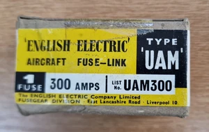 English Electric Aircraft Type UAM 300 Amp Fuse link cartridge 5920-99-8249821 - Picture 1 of 6
