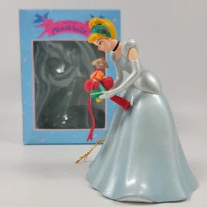 Disney Cinderella & Jaq Christmas Holiday Ornament w/ Box Grolier 1st Issue VTG - Picture 1 of 11