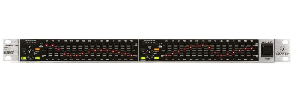 Behringer Ultragraph Pro FBQ1502HD 15-band Stereo Graphic EQ with FBQ Feedback - Image 1 of 1