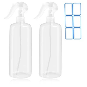 2 Pack 16.9 Oz (500ml) Spray Bottles for Hair, Plants, Cleaning, Cooking, BBQ... - Picture 1 of 6