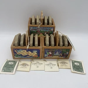 Lote (3) Azulejos para Estampar Galletas Arte Galletas Marrón Bolsa Navidad Pan de Jengibre - Imagen 1 de 19